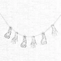 Halloween bloody severed hand and foot props hanging on white wall for spooky decor - Severed Limbs Hanging Decor