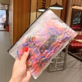 Zipper pouch with cartoon duck pattern filled with colorful elastic kids hair ties - 500 Pcs / 5# Black & Color Classic Large Ring