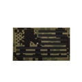 Tactical US flag IR patch in multicam camouflage with laser cut black stars and stripes - Jungle Digital (Left)