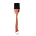 Rose gold stainless steel silicone oil brush with black heat-resistant bristles - Single Pack / Rose Gold
