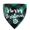 SD-06 Green Plaid Heart Paw
