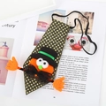 Halloween Pailletten Krawatte mit oranger Plüschfigur und Punkten für Party Kostüme - Hut Kürbis Stil