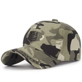 Gorra de béisbol de algodón con camuflaje de bosque y logotipo bordado U.S. Army - Camouflage