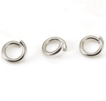 Three silver stainless steel open jump rings for DIY jewelry making and bracelet repairs - Steel Color 0.5*3mm (1000 Pieces)