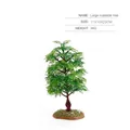 Detailed large roadside tree model with green canopy and stable base, size 11x10x20cm - Large Roadside Tree