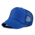 Casquette trucker bleue avec maille respirante à l'arrière et visière incurvée - Adulte (55-59CM) / Bleu Royal