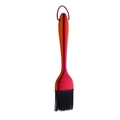 Pennello per olio in silicone con manico sfumato rosso per barbecue e pasticceria - Confezione singola / Rosso Magico