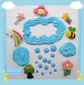 Set dettagliato di ciondoli in resina blu scuro per kit fai-da-te e decorazioni creative - Blu scuro