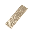 Pinza para el cabello rectangular dorada con textura irregular en fondo blanco - Dorado