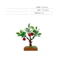 Miniature fruit tree model with red apples and green leaves for DIY sand table scenes - Mini Fruit Tree