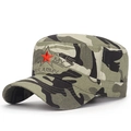 Gorra militar de camuflaje de algodón para hombre con estrella roja y logo US Army - Camouflage