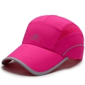 Schnelltrocknende Sport-Baseballkappe in Rosé-Pink mit atmungsaktivem Mesh-Einsatz und Logo - Verstellbar / Rosarot
