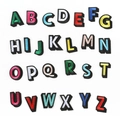 Full set of 26 colorful 3D alphabet embroidery patches with black twill borders A-Z - Multi-color Alphabet*Set of 26 Letters