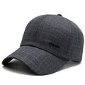 Cappellino da baseball grigio scuro testurizzato da uomo con ricamo Sport 3D - Grigio