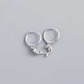 White Gold (1 Pair) / 925 Silver