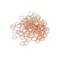 Bulk rose gold open jump rings for DIY jewelry making earrings and necklace components - 0.5*3mm 200pcs/Pack / Rose Gold Plated