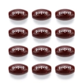 Brown rugby football acrylic spacer beads with white stitching for DIY jewelry making - Coffee Rugby / 9x15mm (ai-50 Pieces/Pack)