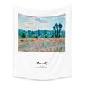 Bohemian hanging tapestry featuring Claude Monet Poppy Field painting for home wall decor - 73X95CM (Cross-border Brushed Style) / Poppy Field Series (LT202-10)