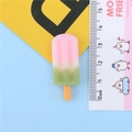 DIY 4cm resin ice cream popsicle charm in pink white and green for phone case making - Light Pink Top Popsicle