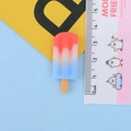 Mini resin popsicle charm in red white blue gradient for DIY phone cases 4.5cm size - Watermelon Red Top Popsicle