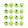 Macro shot of 12mm neon yellow tennis ball beads for DIY jewelry making and crafting - Green and White Tennis / 11mm (ai-50 Pieces/Pack)