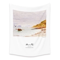 Artistic Monet Seaview tapestry in white for bohemian style room decoration - 73X95CM (Cross-border Brushed Style) / Seaview Series XII (LT202-4)