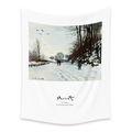 Artistic Monet snow scene bohemian wall tapestry in a rectangular minimalist style - 73X95CM (Cross-border Brushed Style) / Snow Scene Series III (LT202-3)