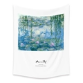 Minimalist Monet Water Lilies wall tapestry for bohemian style home room decoration - 73X95CM (Cross-border Brushed Style) / Water Lilies Series (LT202-8)
