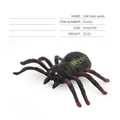 Realistic little black spider toy figure with yellow stripes and red eyes 9x6x2cm - Little Black Spider ZQ1221