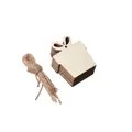 DIY rustic wood gift box tags with twine for Christmas tree crafts and home decor - Christmas Gift Box