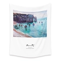Bohemian wall tapestry featuring Monet's Seaview II impressionist painting on white fabric - 73X95CM (Cross-border Brushed Style) / Seaview Series II (LT202-6)