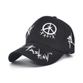 Cappellino da baseball stile graffiti bianco e nero alla moda per uomo e donna - M (56-58cm) / Nero