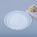 Three-piece nesting set of irregular wavy edge silicone molds for DIY resin coasters - Mirror Wave 3-Tier Tray Mold Set (3pcs)