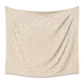Arazzo mandala boho beige con motivi geometrici intricati e tessuto dal drappeggio morbido - 73*95CM / LT177-Mandala Beige