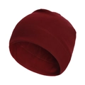 Berretto termico in pile rosso intenso per calore durante ciclismo e corsa all'aperto - Rosso