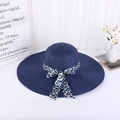 Leopard Bow Style Navy Blue