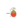Ciondolo a forma di fragola smaltata rossa da 16mm con dettagli dorati per gioielli fai da te - 3# Fragola Piatta (16x11mm)