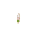Pendentifs dango colorés en blanc, rose et vert avec cadre doré pour bijoux DIY - 8# Cenelles confites