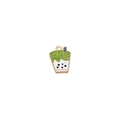 Cute green boba tea enamel charm with black pearls for DIY jewelry making - 3# Matcha Milk Tea