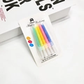 Five-pack of colorful spiral birthday candles for cake decoration in creative pastel hues - 5 Pcs Set / Multicolor