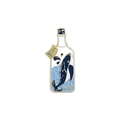 Enamel pin featuring a whale in a bottle with 'I need space' slogan design - Whale in Drifting Bottle Style (XZ3026)