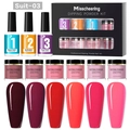 Misscheering dipping powder kit Suit-03 with 6 pink red jars and 3 bottles liquid tools - Solid Color Dipping Powder Set 03 (Suit-03)
