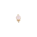 Pendentif sucette rose et doré avec finition émaillée pour la création de bijoux - 9# Sucette
