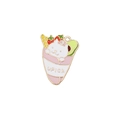 Pendentif chat crêpe en émail avec fraise et avocat pour création de bijoux DIY - 12# Rouleau aux fruits