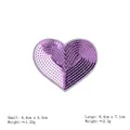 Purple heart sequin patches in small and large sizes for DIY clothing decoration - Purple Heart*Small Size #66