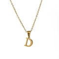 Buchstabe D Gold