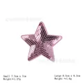 Pink star-shaped sequin embroidered patch for DIY apparel and clothing decoration - Pink Star*Large Size #39