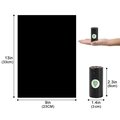 Biodegradable black pet waste bags 9x13 inch roll with eco-friendly leaf label - 1.5 Microns Biodegradable Black