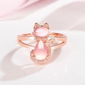 Einstellbar Offen Roségold/Rosa