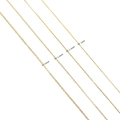 18K gold plated copper O-chains in 1mm, 1.3mm, 1.5mm, and 2mm widths for DIY jewelry making - Width 1.3mm/Length 1m